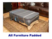 USA movers padding furniture