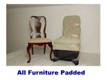 furniture padded by movers